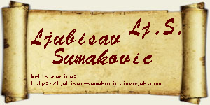 Ljubisav Šumaković vizit kartica